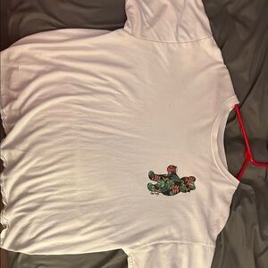 Riot Society White Short Sleeve Tee Casual Cotton Blend